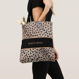 Tote Bag Guépard chic personnalisé