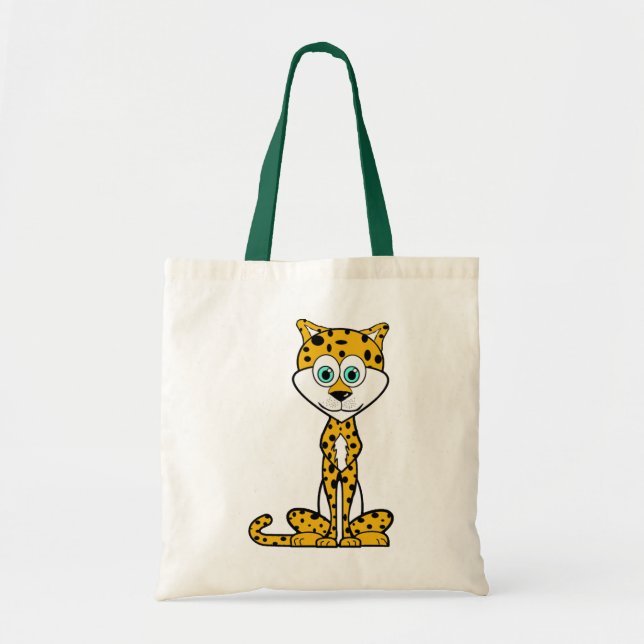 Tote Bag Guépard de bande dessinée (Devant)