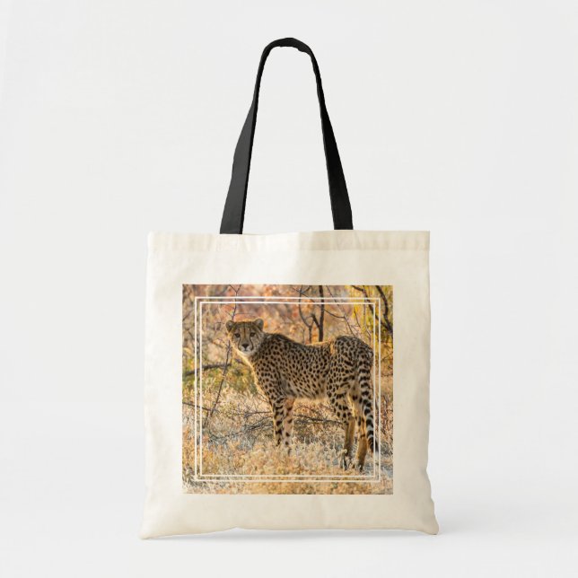 Tote Bag Guépard regardant autour (Devant)