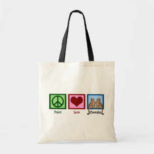 Tote Bag Guépards d'amour de paix