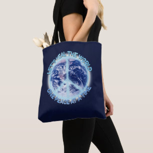 Tote Bag Guérissons le monde une paix à la fois ☮