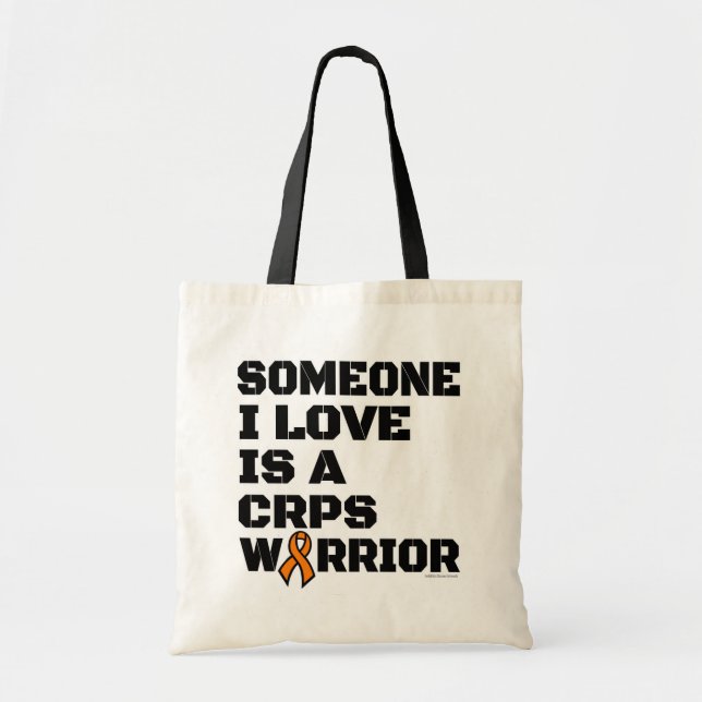 Tote Bag Guerrier/Bloc/Quelqu'un que j'aime...CRPS (Devant)