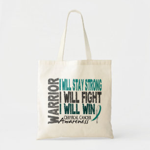 Tote Bag Guerrier de cancer du col de l'utérus