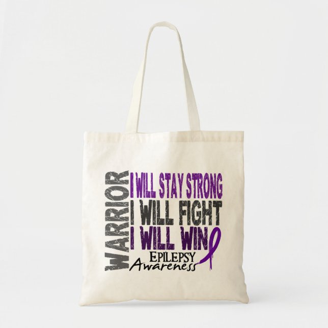 Tote Bag Guerrier d'épilepsie (Devant)