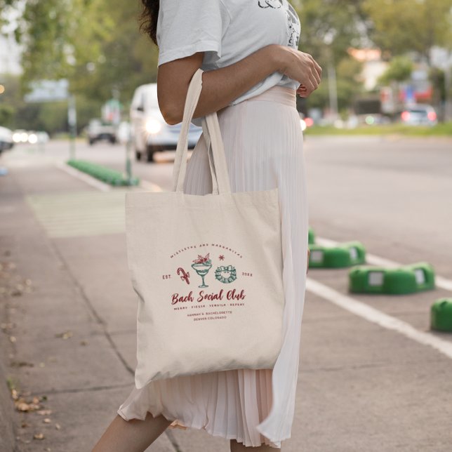 Tote Bag Gui et Margaritas | Bachelorette de Noël (Créateur téléchargé)