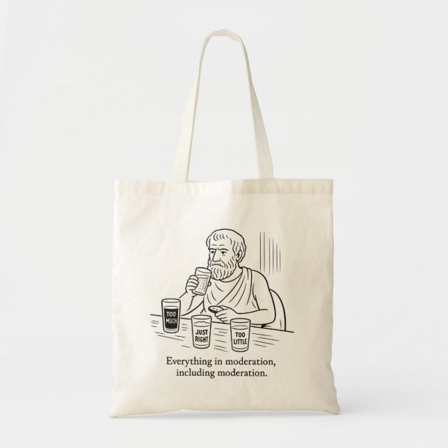 Tote Bag Guide d'Aristote pour la modération (Devant)