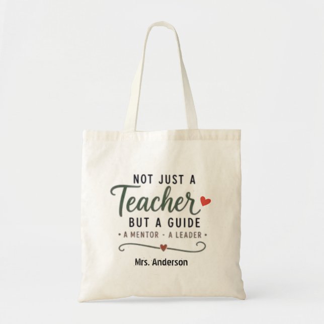 Tote Bag Guide Enseignant Mentor Leader Personnalisé  (Devant)