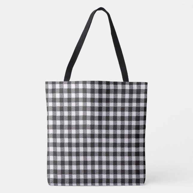 Tote Bag Guingan noir (Devant)