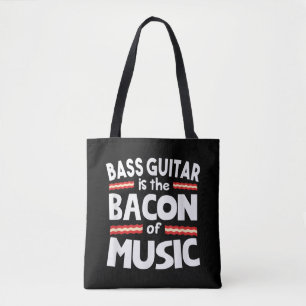 Tote Bag Guitare Lover Basse Guitare Est Bacon De Musique