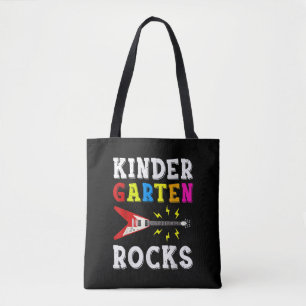 Tote Bag Guitare Lover   Kindergarten Rocks Guitare