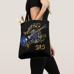 Tote Bag Guitare Monogram Rock - Bleu