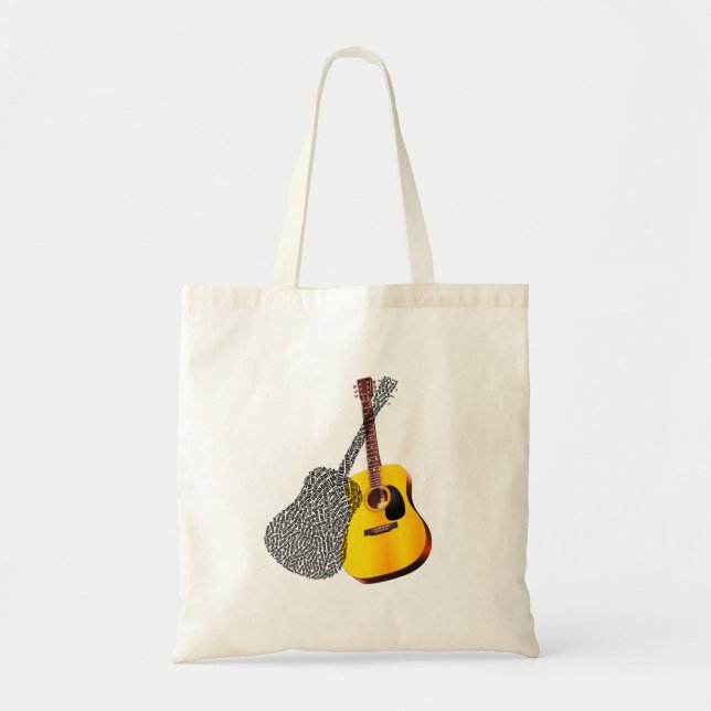 Tote Bag guitare, musique, instrument de musique (Devant)