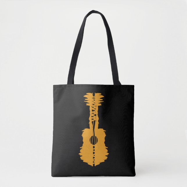 Tote Bag guitare street art (Devant)