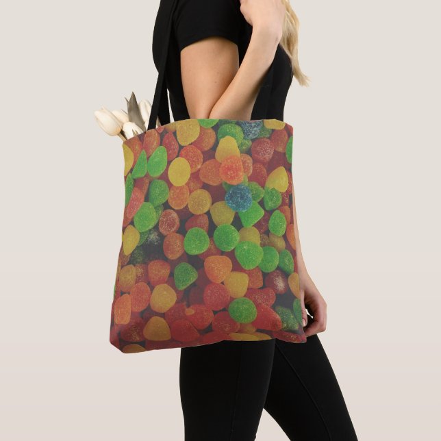 Tote Bag Gumdrops Colorés Candy Quirky (De près)
