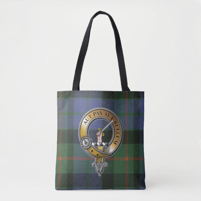 Tote Bag Gunn Tartan & Badge (Devant)