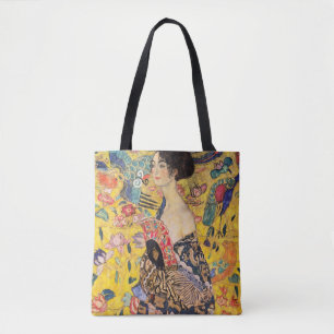 Tote Bag Gustav Klimt - Dame avec ventilateur