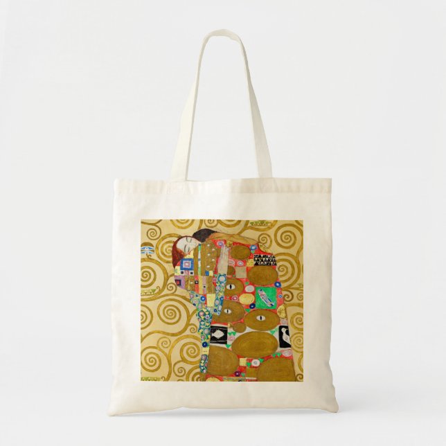 Tote Bag Gustav Klimt Exécution Nouveau Couple (Devant)
