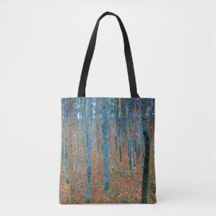 Tote Bag Gustav Klimt Fir Forêt Tannenwald Arbres rouges
