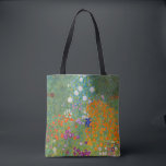 Tote Bag Gustav Klimt - Jardin des fleurs<br><div class="desc">Jardin aux fleurs - Gustav Klimt en 1905-1907</div>