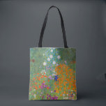Tote Bag Gustav Klimt - Jardin des fleurs<br><div class="desc">Jardin aux fleurs - Gustav Klimt en 1905-1907</div>