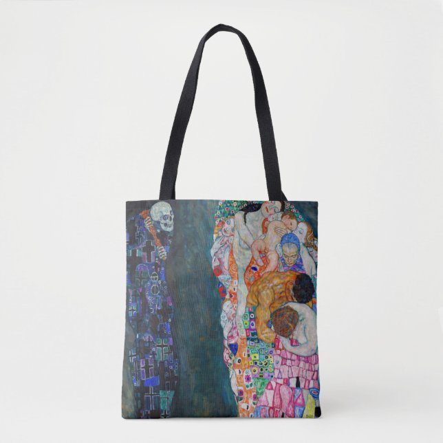 Tote Bag Gustav Klimt - Mort et vie (Devant)