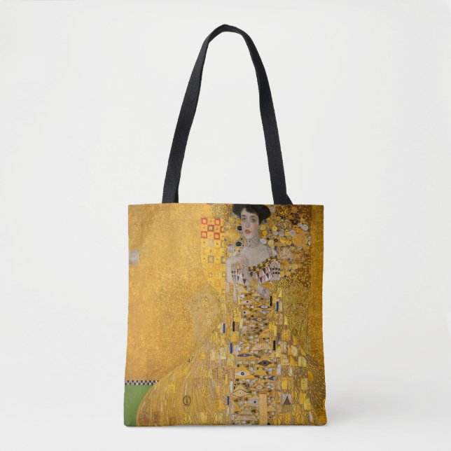 Tote Bag Gustav Klimt - Portrait d'Adele Bloch-Bauer I (Devant)
