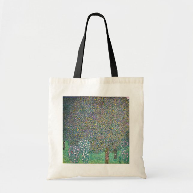 Tote Bag Gustav Klimt - Rosiers sous les arbres (Devant)