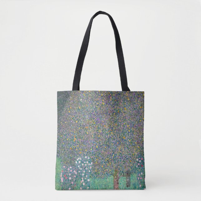 Tote Bag Gustav Klimt - Rosiers sous les arbres (Devant)