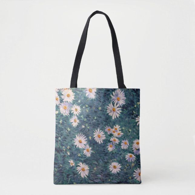 Tote Bag Gustave Caillebotte - Lit de marguerites, détails (Devant)