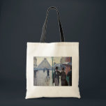 Tote Bag Gustave Caillebotte - Paris Street ; Rainy Day<br><div class="desc">Paris Street ; Rainy Day / Rue de Paris,  temps de pluie - Gustave Caillebotte en 1877</div>