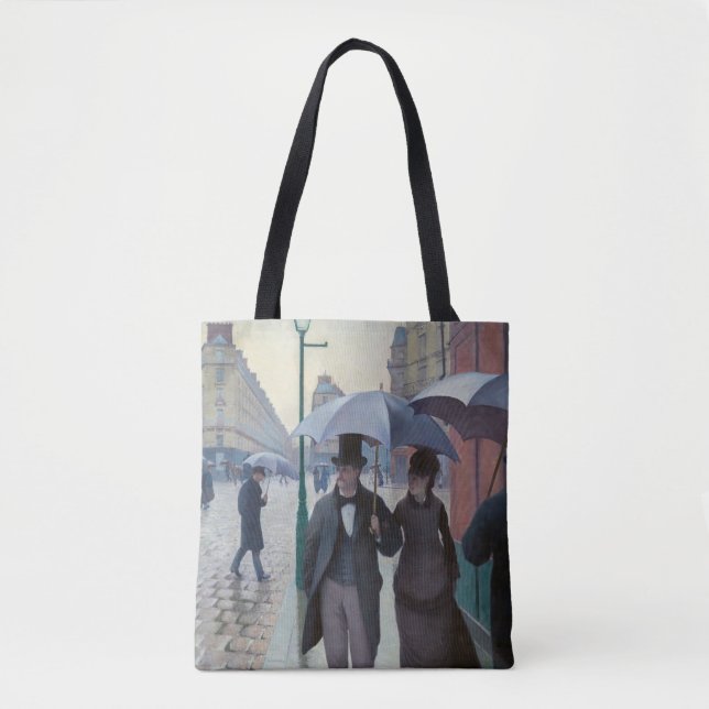 Tote Bag Gustave Caillebotte - Rue de Paris ; Temps de plui (Devant)