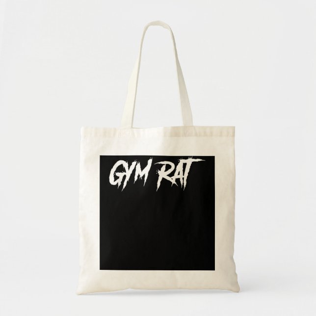 Tote Bag Gym Rat Cadeaux Hommes Vêtements Essentiels Hustle (Devant)