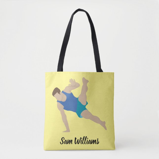 Tote Bag Gymnaste masculin (Devant)