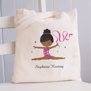 Tote Bag Gymnaste - Personnalisé Afro-Américain