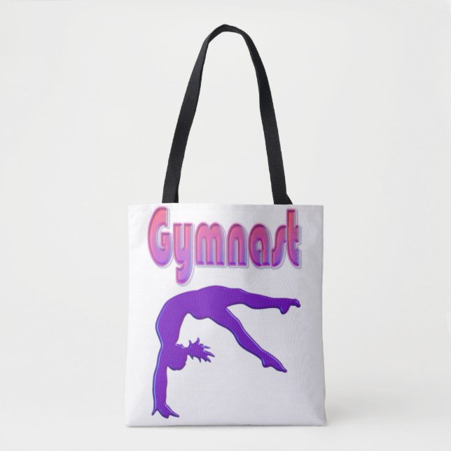 Tote Bag Gymnaste Power Tumbling Purple Metallen (Devant)