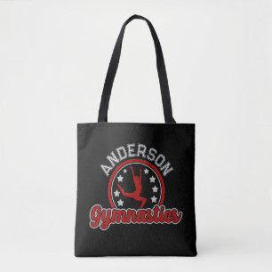 Tote Bag Gymnastique AJOUTER LE NOM Gymnaste Vault Floor At