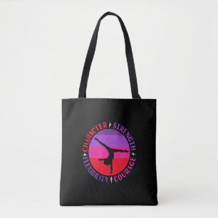 Tote Bag Gymnastique Féminine Caractère Force Courage