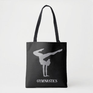 Tote Bag Gymnastique Parties scintillant argent Personnalis