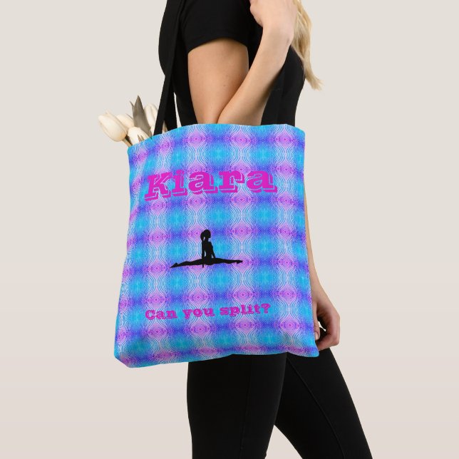 Tote Bag Gymnastique Personnalisée Pouvez-Vous Fractionner  (De près)