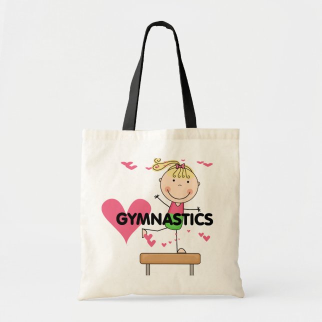 Tote Bag GYMNASTIQUE - T-shirts blonds de faisceau (Devant)
