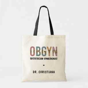 Tote Bag Gynécologue obstétricien OBGYN personnalisé