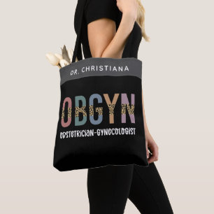 Tote Bag Gynécologue obstétricien OBGYN personnalisé