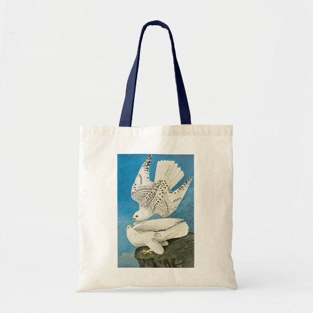 Tote Bag Gyrfalcons, alias Gerfalcons par John James Audubo (Devant)