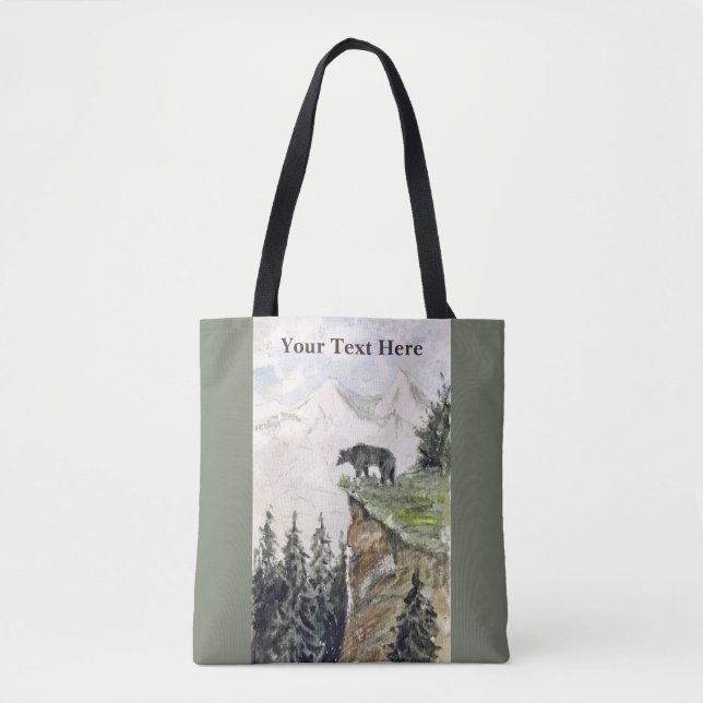 Tote Bag H. Bullock Webster - Bear on Cliff (Devant)