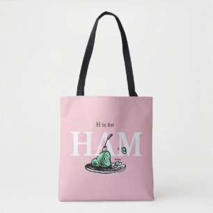 Tote Bag "H pour JAMBON"   Conception de l'alphabet
