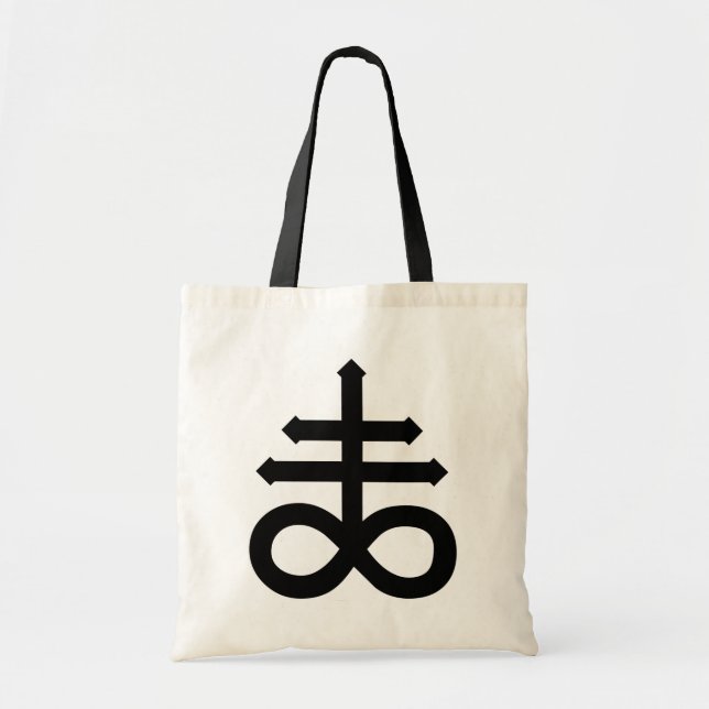 Tote Bag Hail Satan - Cross 666 (Devant)