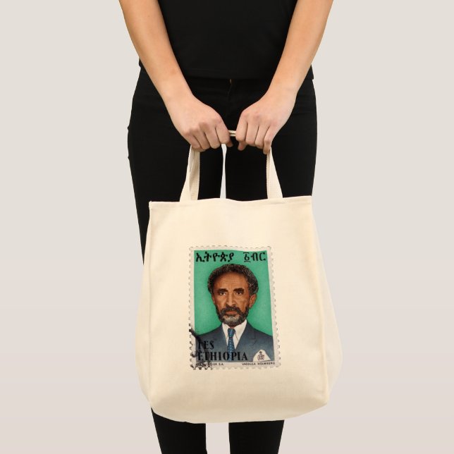 Tote Bag Haile Selassie Empire of Ethiopia Rastafari (Devant (produit))
