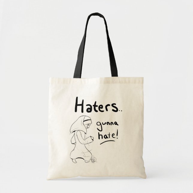 Tote Bag Haine de Gunna de haineux sur mon Hijab (Devant)