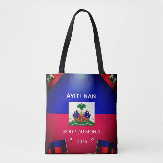 Tote Bag Haïti à la Coupe du Monde 2026 (Devant)