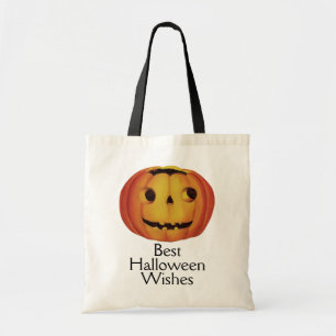 Tote Bag Halloween à l'ancienne, Citrouille (jack-o'-lanter